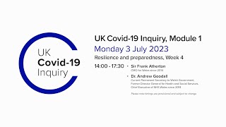 UK Covid-19 Inquiry - Module 1 Hearing - 3 July 2023