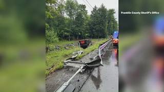 Man extricated from dump truck that went off the road in New Sharon
