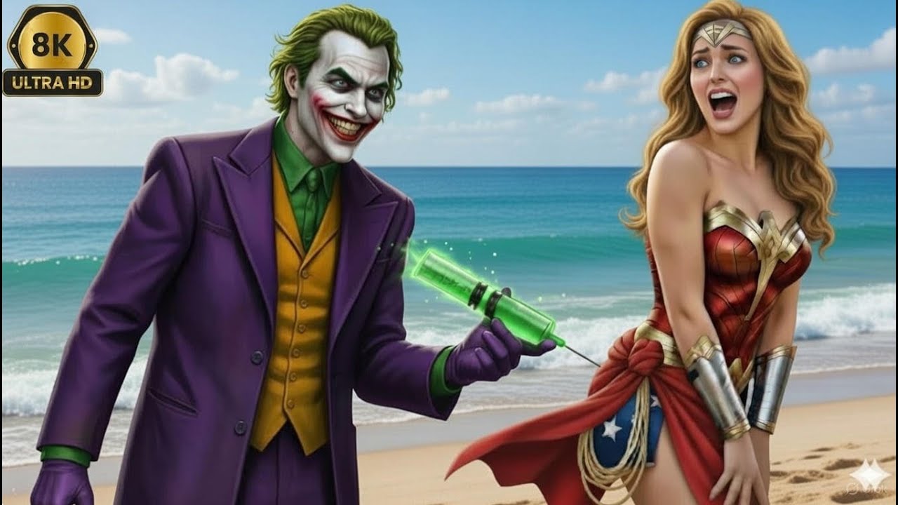 Unexpected Team Up 💔 A Hilarious Spider Man &  superwomen  Fight Against Joker and wonderwomen