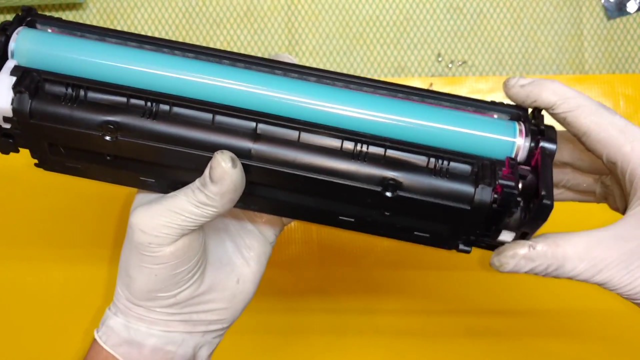 RECARGA │REFILL TONER HP 128A CE320A, CE321A, CE322A Y CE323A - YouTube