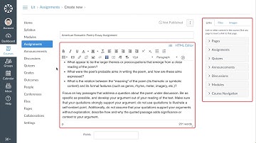 Canvas Assignments Overview