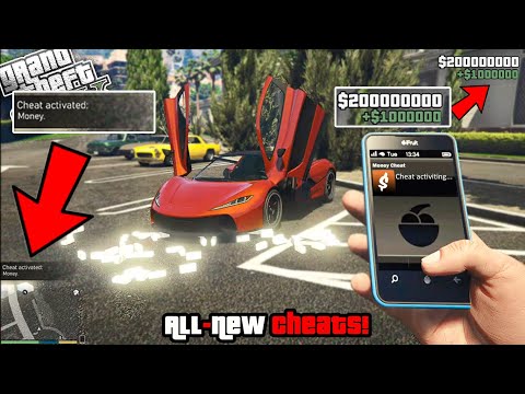 GTA 5 All-New Mobile Phone Cheats! (Money Cheat, T20 Car Cheat u0026 more)