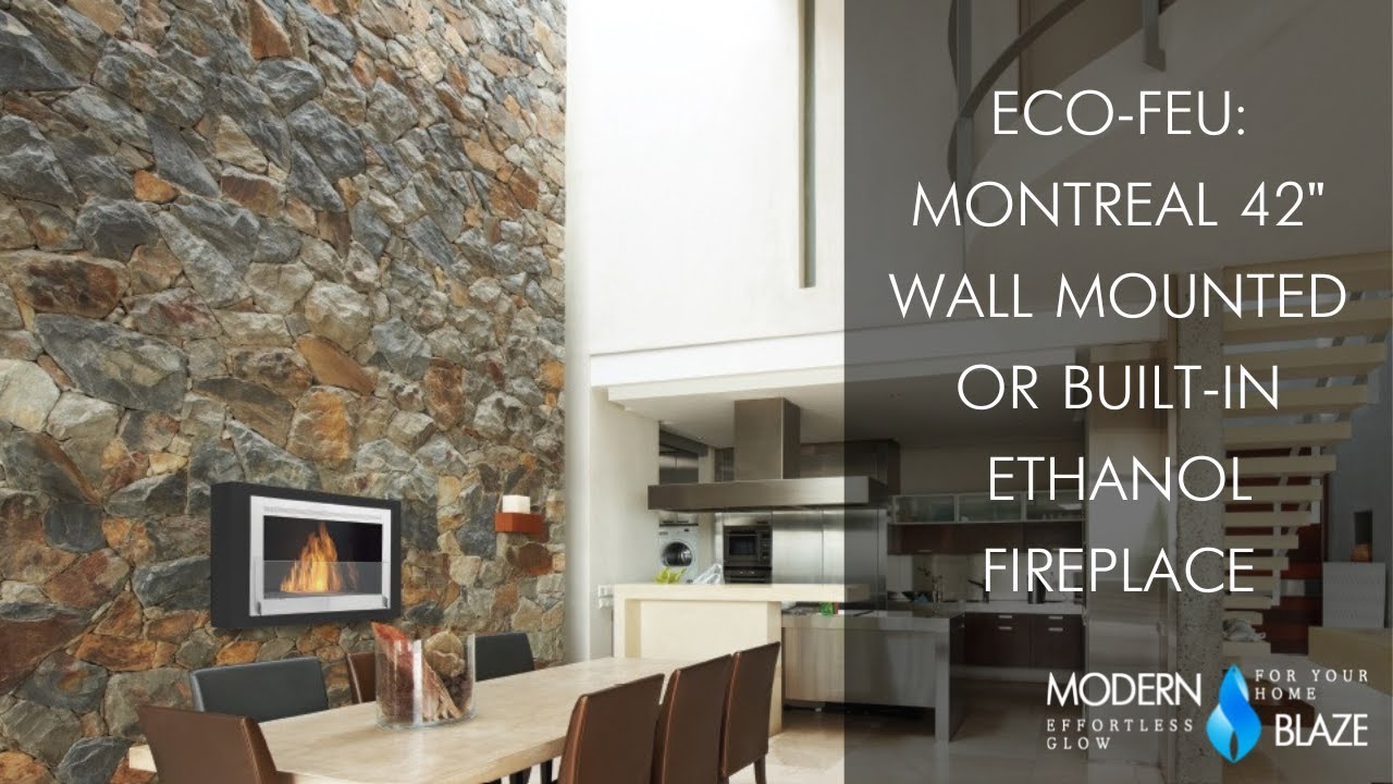 Montreal Ethanol Fireplace By Eco Feu Youtube