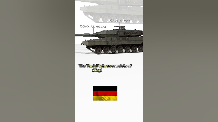🇩🇪 German Leopard Tank Platoons Explained