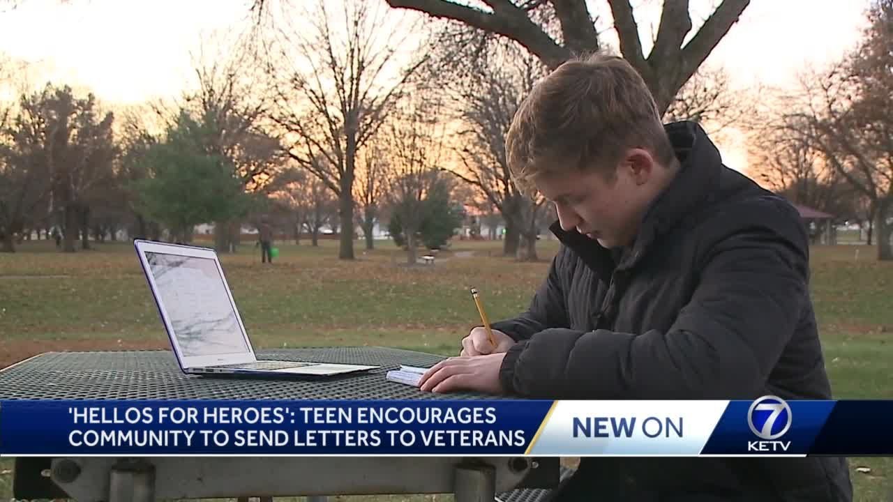 Teen encourages community to send letters to veterans