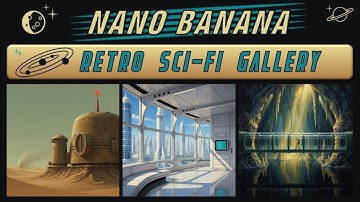 Nano Banana AI Retro Sci-Fi Images Gallery