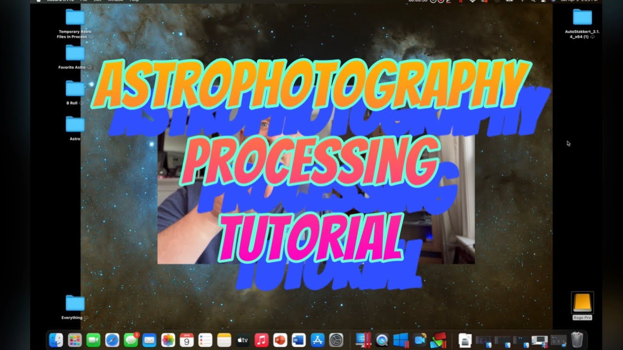 astrophotography processing tutorial. YouTube