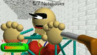 Baldi's Basics but you have a gun