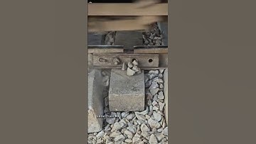 The nutless rail track joint. #railway #train #shorts