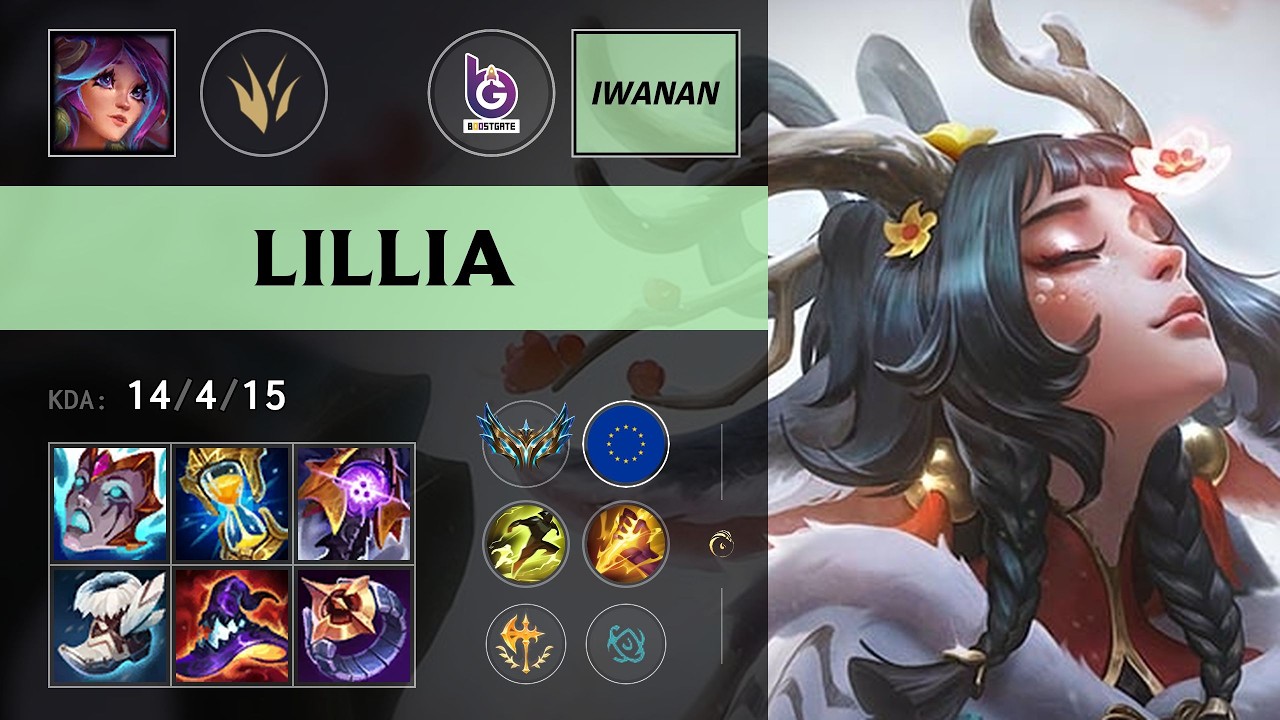 BGT iwanan) Lillia Jungle vs Nasus (ZYB Wao) - EUW Challenger