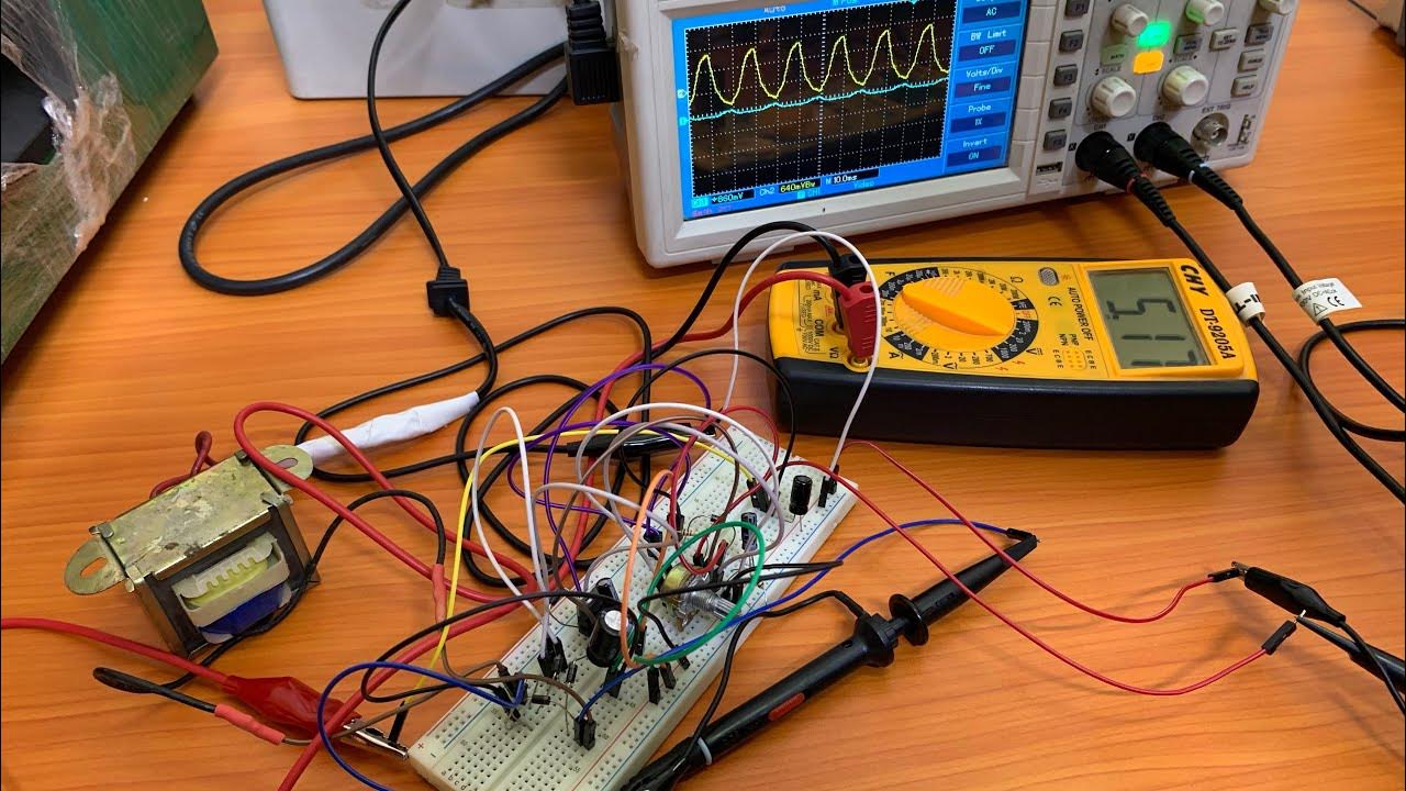 How To Use Oscilloscope & Half wave Rectifier Experiment YouTube