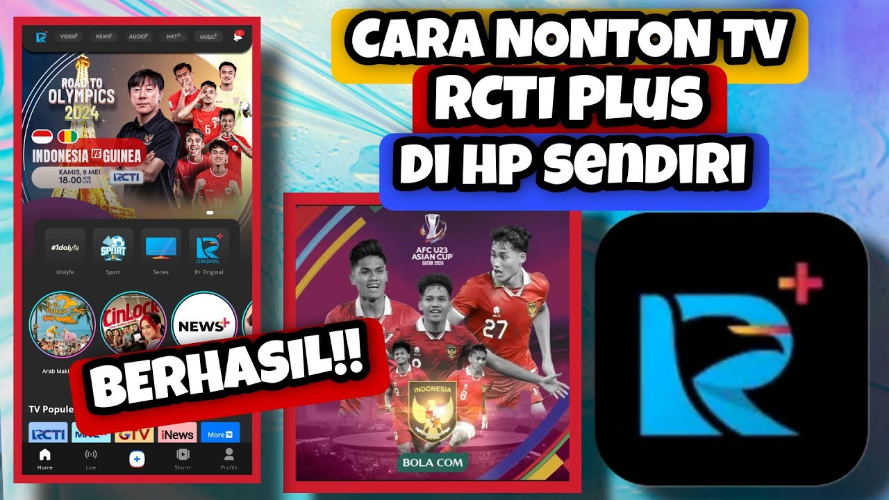 CARA MENGGUNAKAN APLIKASI RCTI PLUS ||CARA NONTON TV DI HP RCTI+ TANPA ...