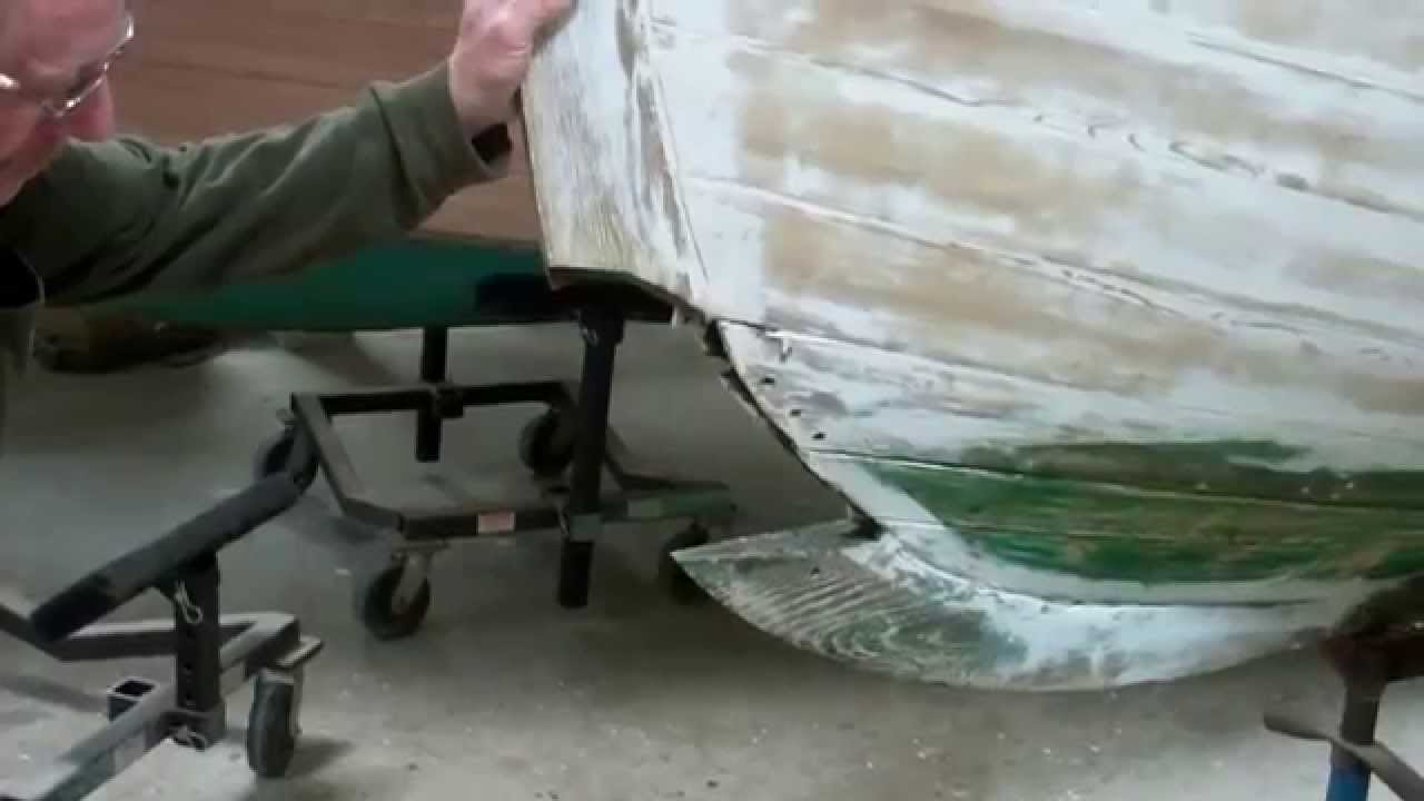 Repairing a Section of Rotted Stem 1914 Palmer Launch ROXANNE 4 23 14