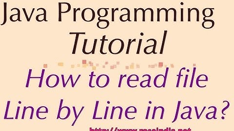 How to read file Line by Line in Java?