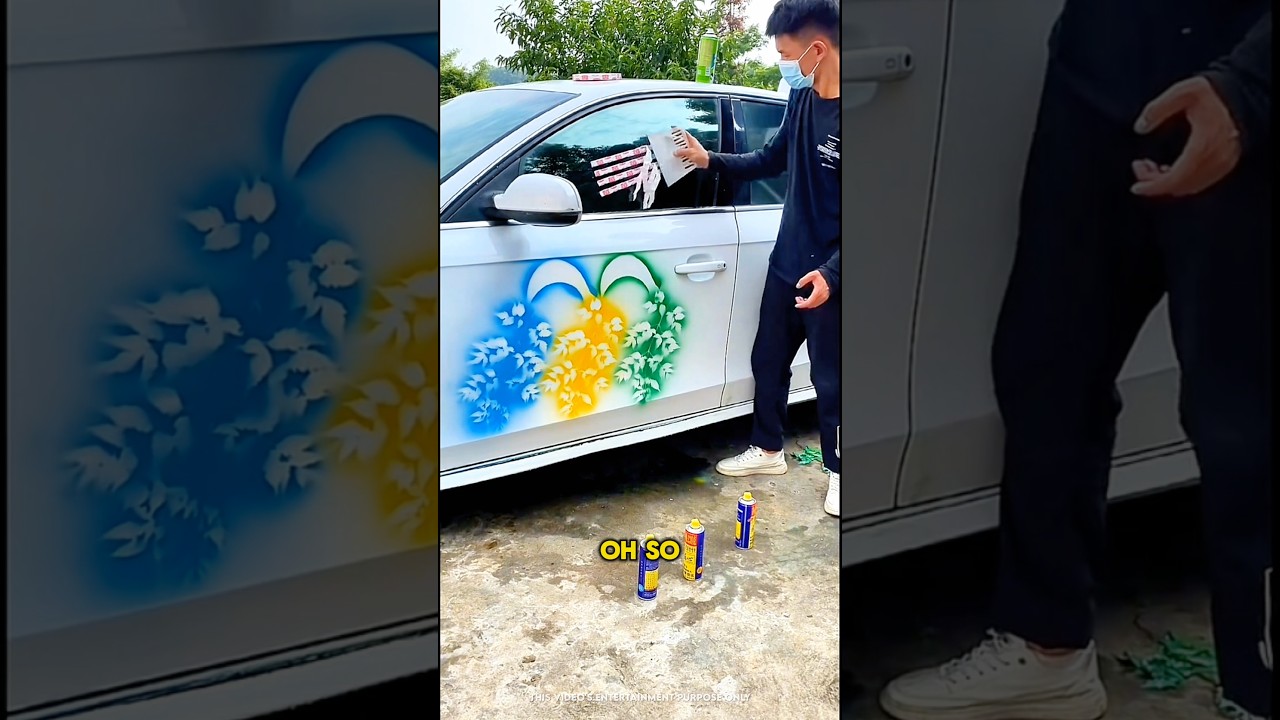Car Owner’s Shocking Discovery: Magical Paint 😱🤩 #shorts