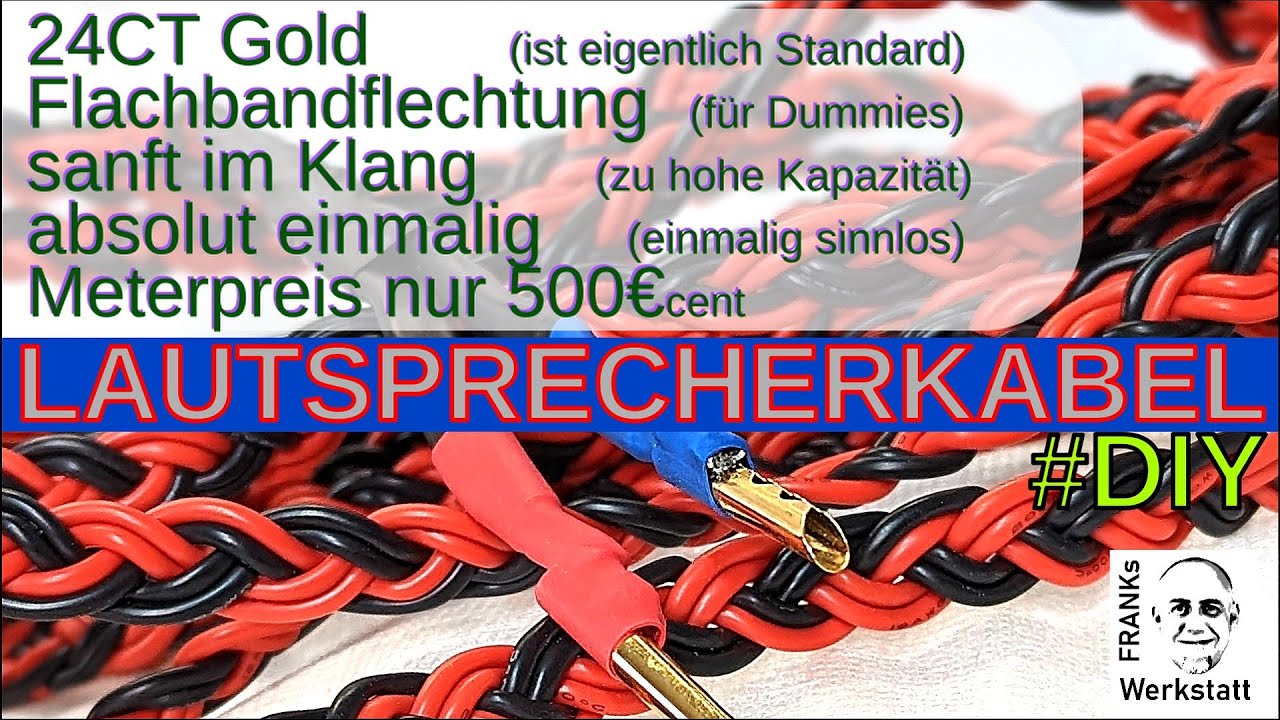 Zumindest leitet es Strom | LAUTSPRECHERKABEL 