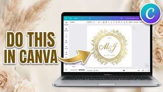 How to make Wedding Monogram Logo in Canva | Step-by-Step Tutorial