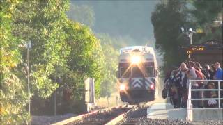 [HD] Union Pacific and ACE at Pleasanton (10/16/13)