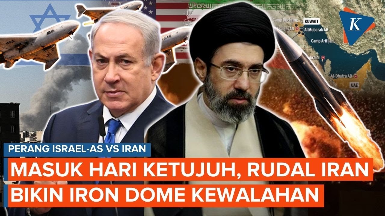 Hari Ke-7 Perang AS-Israel Vs Iran: Rudal-Rudal Iran “Tantang” Ketangguhan Iron Dome Israel