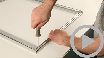 How to Assemble Euro-Style Slide-In Frame by DisplayFrames