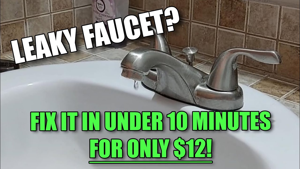How to Fix a Leaky Faucet Fast and Cheap! - YouTube