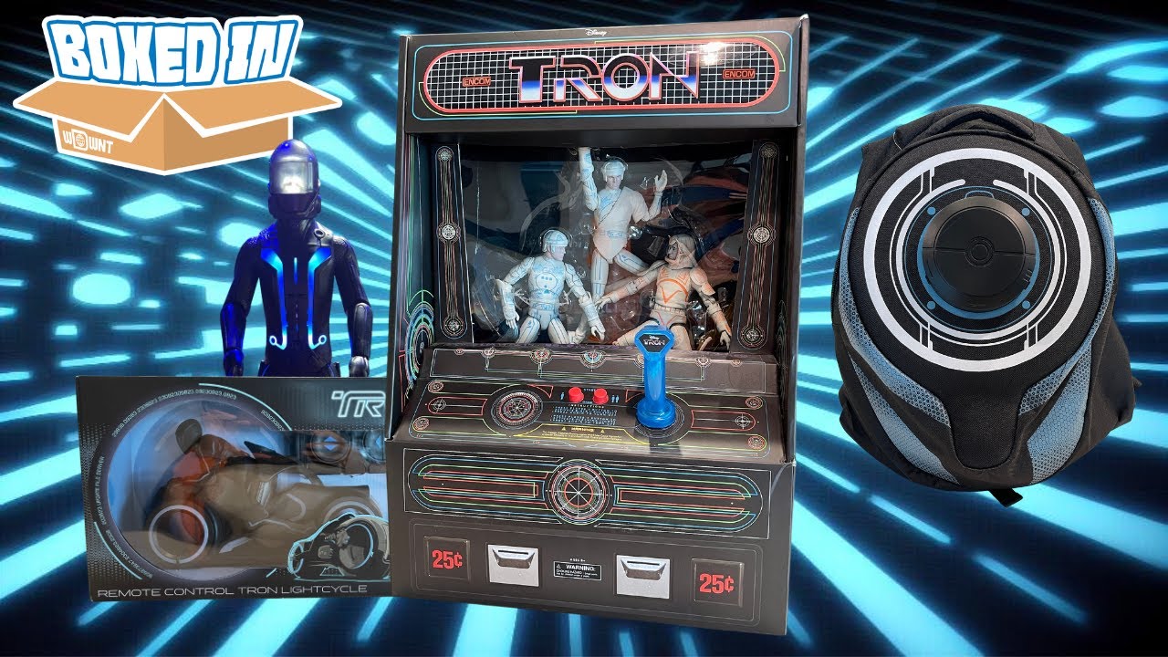 Treasures From The Grid - TRON Opening Day Merchandise - YouTube