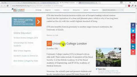 30. Top 30 University In world