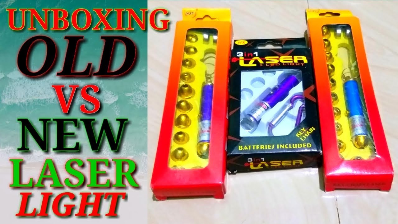 UNBOXING LASER LIGHT OLD VS NEW UNBOXING LASER LIGHT YouTube