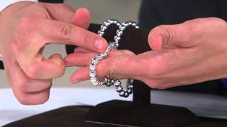 UltraFine Silver Polished 8mm Bead Bracelet, 7.5g with Amy Stran