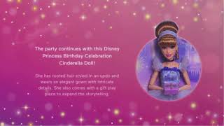 Celebrate a special birthday with this beautiful Disney Princess Cinderella doll