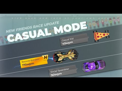 How to WIN EVERY RACE in Nitro Type CASUAL MODE!! - YouTube