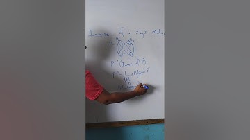 Inverse of a 2 by 2 matrix