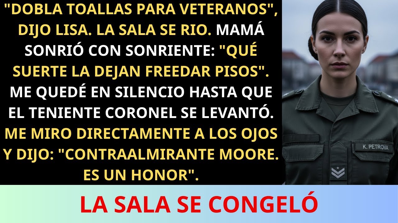 Se burlaron de mí por llevar servilletas… hasta que dijo: “Almirante Valdés, mi señora”