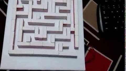 Maze game on computer controlled XY turntable