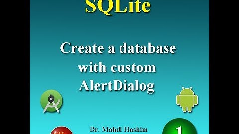 Create SQLite database and insert Data with AlretDialog