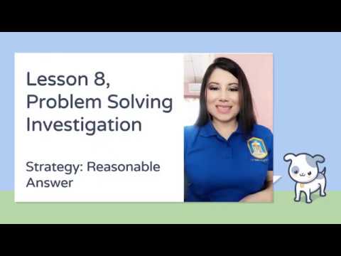 problem solving lesson 8.9 answer key