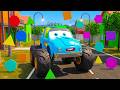 Oh my gosh! Monster Truck Finds Lost Shapes! - Bebetune Kids Cartoon
