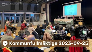 Kommunfullmäktige 2023-09-25