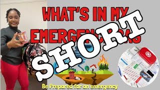 WHAT’S IN MY EMERGENCY BAG SHORT| #youtubeshorts  #shorts #short