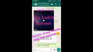 Percakapan wa anak muda jaman sekarang