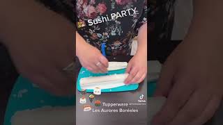 Sushi (maki) avec les moules Tupperware