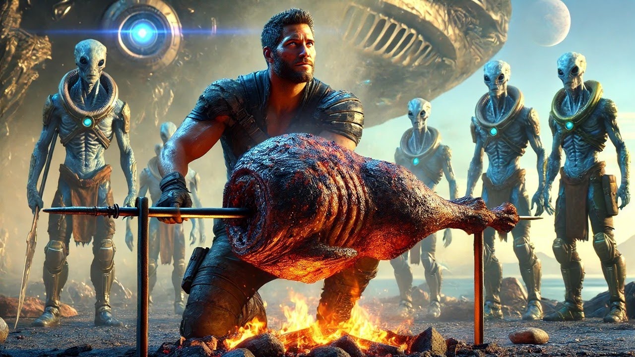 Sie hielten Menschen für Pflanzenfresser-bis er ein Biest briet das ihren Planeten in Angstversetzte