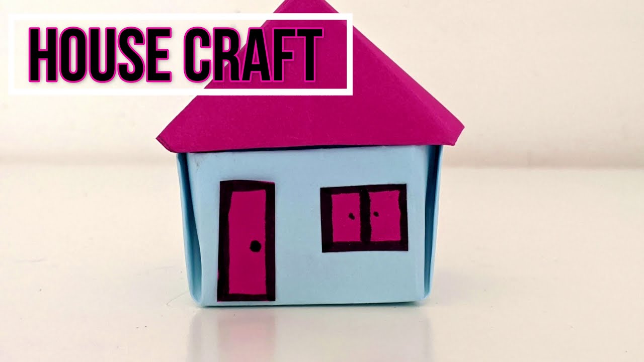 House craft//Paper house//Make a paper house//Kids crafts//Playful