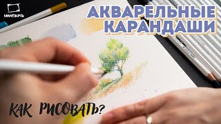 Начало работы с акварельными карандашами