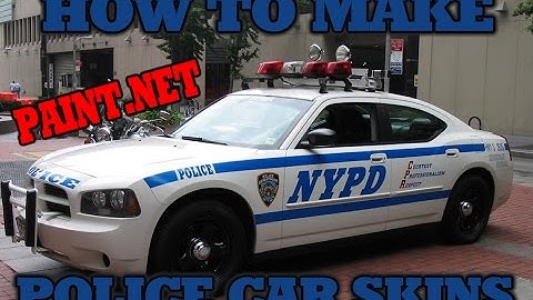 How to skin a police car with Paint.net for GTA5 "Tutorial"