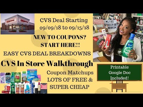 CVS Coupon Matchups Deals Starting 9/9~Easy New Couponer Deals~In Store Walkthrough~Lots of Free!