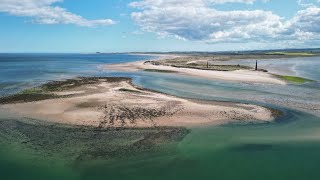 holy island by drone (4k)