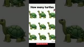 How Many Turtles Can You See? 🐢 | Brain IQ Test Challenge | @BRAIN_FACTORS IQ_5600 | #shorts #viral