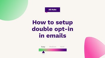 How to setup double opt-in in emails | HubSpot Help