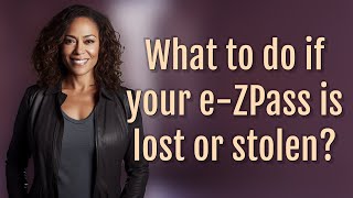 What to do if your e-ZPass is lost or stolen?